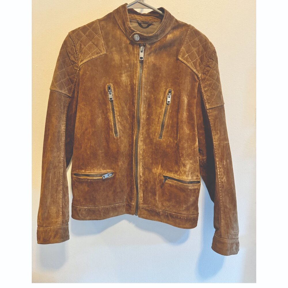 Express Suede Leather Jacket Small - image 2